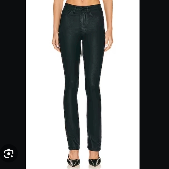 Denim - Citizens Of Humanity Racer Low Rise Black Coated Jeans Size